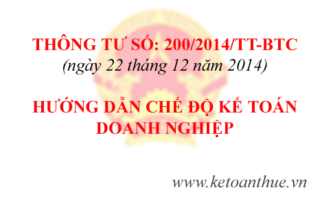 Thông tư 200-2014 - điều 122. sổ kế toán