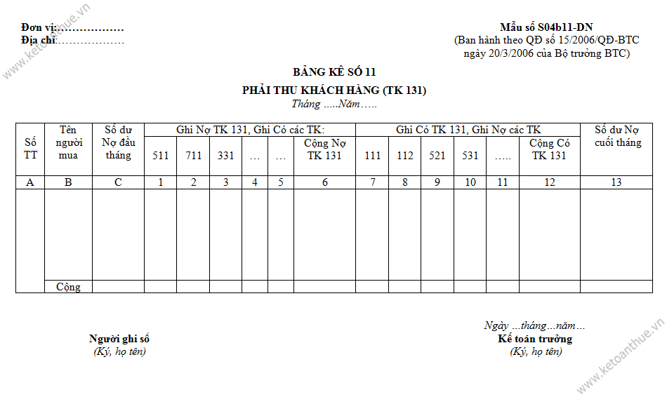 Mẫu số S04b11-DN, mau so S04b11-DN