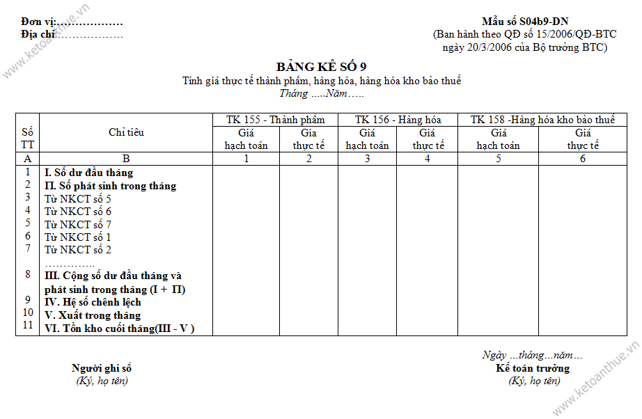Mẫu số S04b9-DN, mau so S04b9-DN