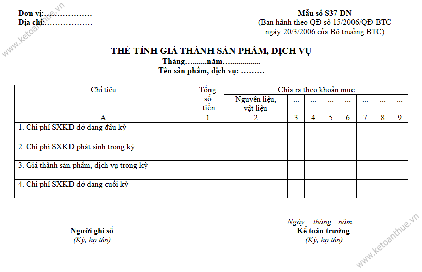 Mẫu số S37-DN, mau so S37-DN